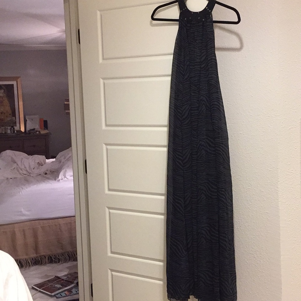 H&M long flowy swim cover up, halter neck, S/M